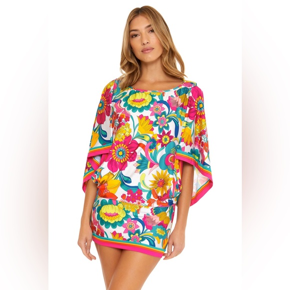 NWT Trina Turk Fontaine Swim Suit Cover Up Tunic Size XL